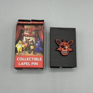 Five Nights At Freddy's Rubber FOXY Face Pin New Open Box